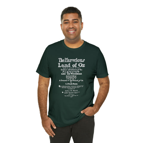 Wizard Of Oz First Page T-Shirt | Original Illustration