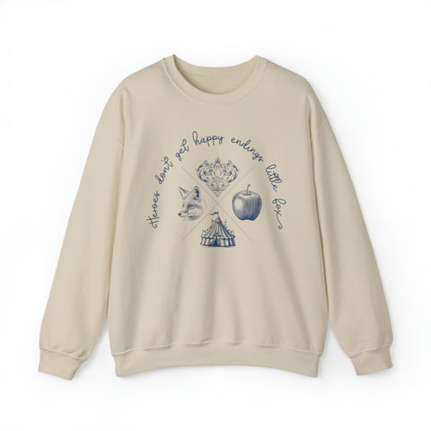 Heroes Don't Get Happy Endings Little Fox sweatshirt | Caraval & Once Upon A Broken Heart