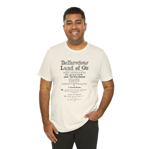 Wizard Of Oz First Page T-Shirt | Original Illustration