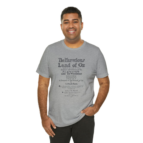 Wizard Of Oz First Page T-Shirt | Original Illustration