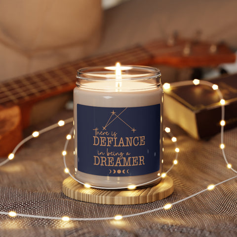 There is defiance in being a dreamer 9z Scented Candle | Addie La Rue