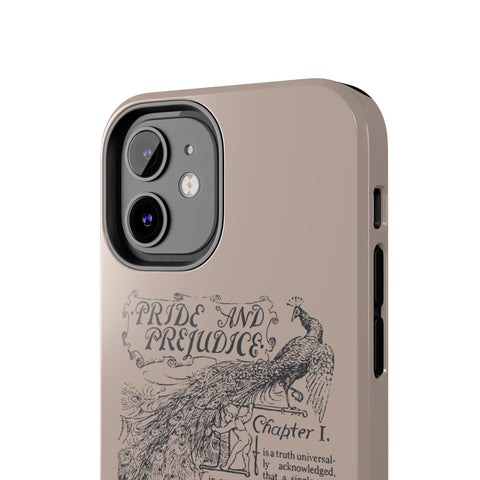 Pride and Prejudice first page iphone case | Jane Austen