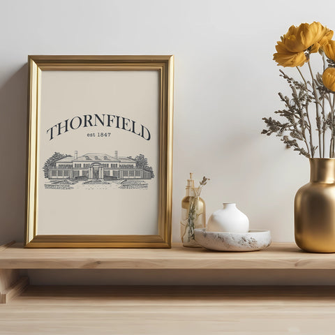 Thornfield Jane Eyre print | Charlote Bronte poster