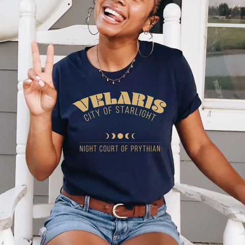 Velaris, Night Court of Prythian T-Shirt | Acotar - A Court Of Thorn And Roses