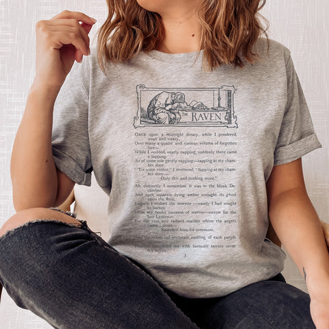 The Raven Fisrt Chapter T-shirt | Edgar Allan Poe