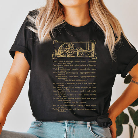 The Raven Fisrt Chapter T-shirt | Edgar Allan Poe