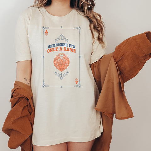 Remember It's Only A Game Card T-Shirt | Caraval & Once Upon A Broken Heart