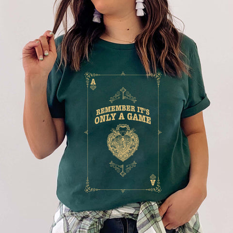 Remember It's Only A Game Card T-Shirt | Caraval & Once Upon A Broken Heart