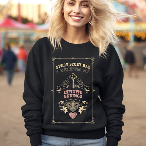 Every Story Has The Potencial For Infinite Endings sweatshirt | Caraval & Once Upon A Broken Heart