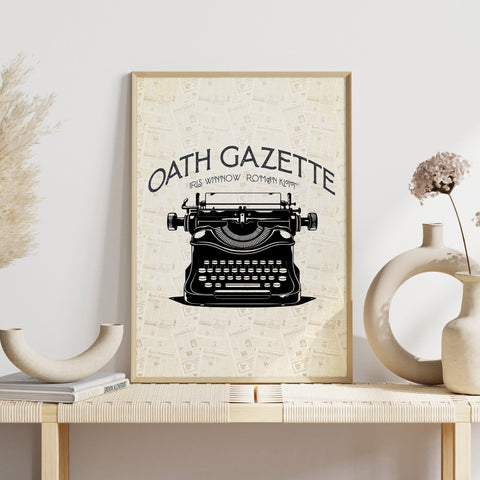 Oath Gazette print | Divine Rivals poster