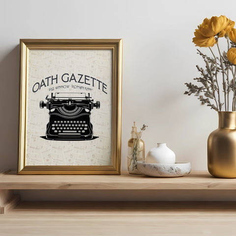 Oath Gazette print | Divine Rivals poster