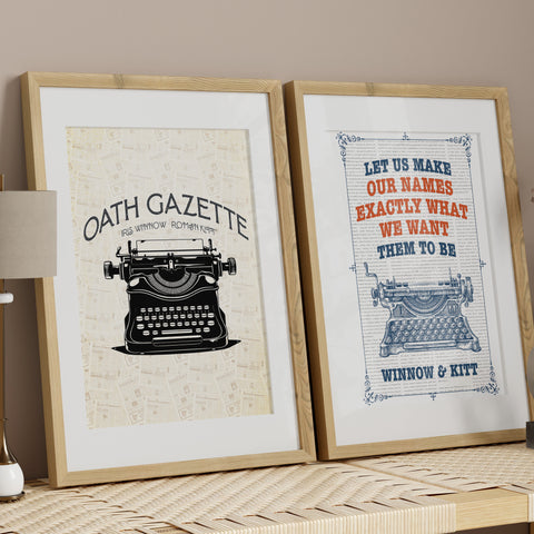 Oath Gazette print | Divine Rivals poster