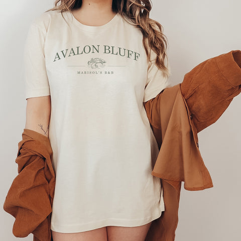 Avalon Bluff Marisol's B&B t-shirt | Divine Rivals