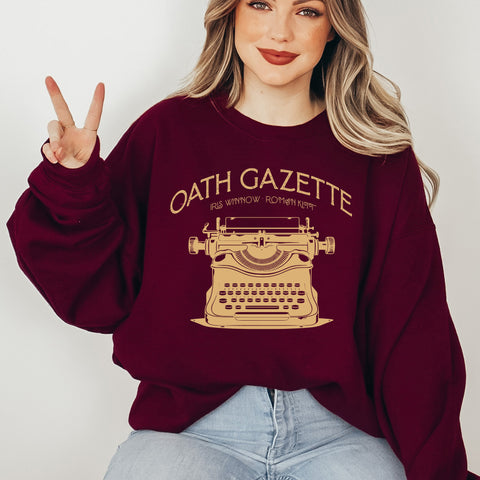 Oath Gazette sweatshirt | Divine Rivals