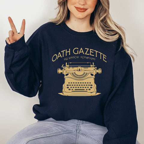 Oath Gazette sweatshirt | Divine Rivals