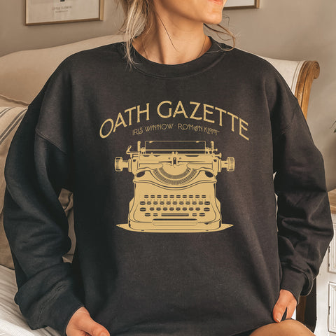 Oath Gazette sweatshirt | Divine Rivals