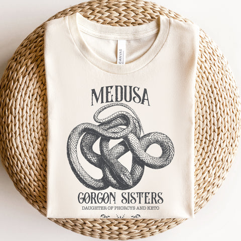 Medusa - Gorgon Sisters Greek Goddess T-Shirt | Greek Mythology