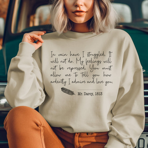 Pride And Prejudice - Elizabeth And Mr Darcy sweatshirt | Jane Austen