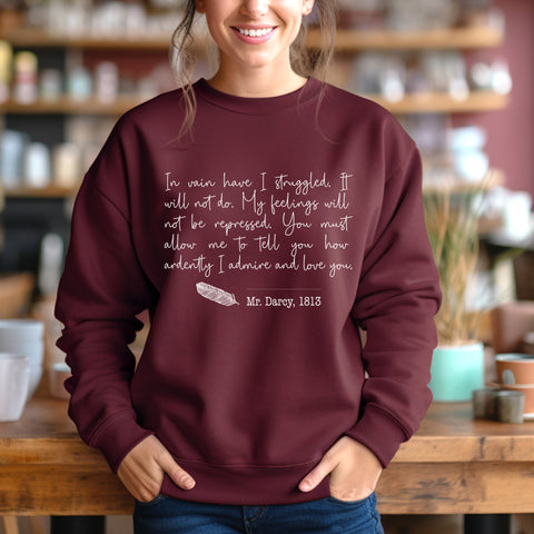 Pride And Prejudice - Elizabeth And Mr Darcy sweatshirt | Jane Austen