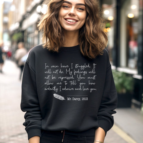 Pride And Prejudice - Elizabeth And Mr Darcy sweatshirt | Jane Austen