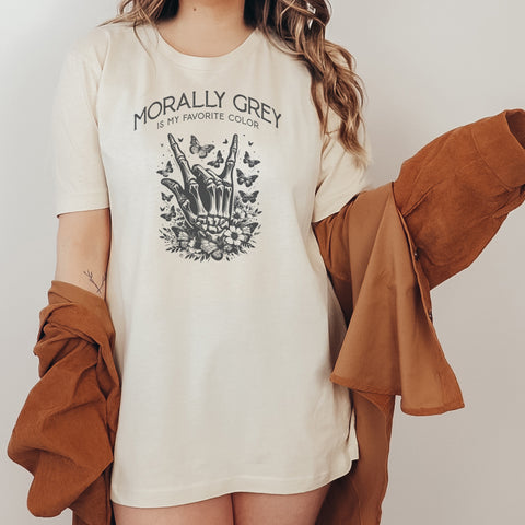 Morally grey t-shirt | Bookish gifts