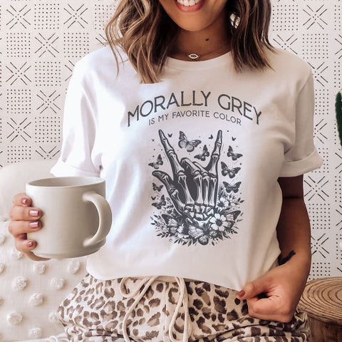 Morally grey t-shirt | Bookish gifts