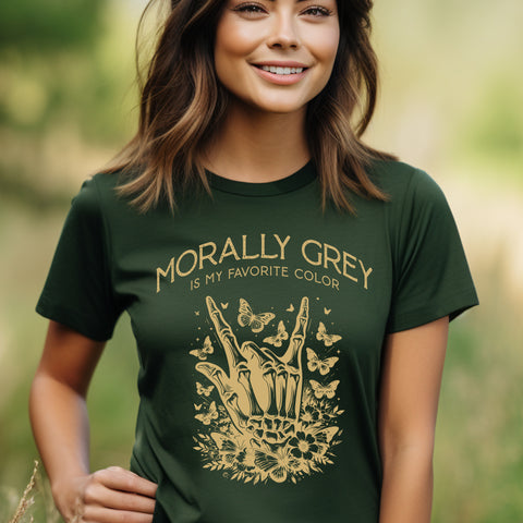 Morally grey t-shirt | Bookish gifts