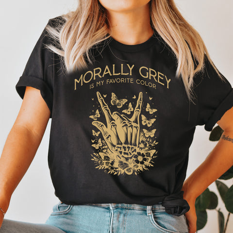 Morally grey t-shirt | Bookish gifts