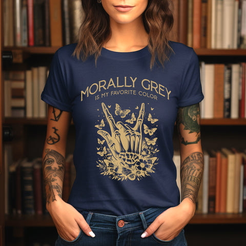 Morally grey t-shirt | Bookish gifts