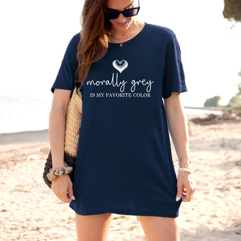 Morally grey is my favorite color t-shirt | Bookish gifts