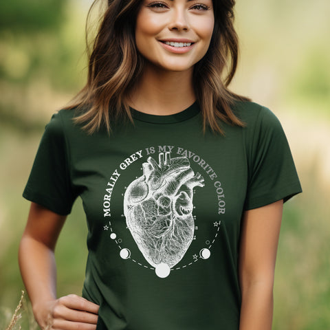 Anatomy of a Morally grey heart t-shirt | Bookish gifts