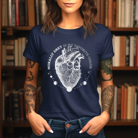 Anatomy of a Morally grey heart t-shirt | Bookish gifts