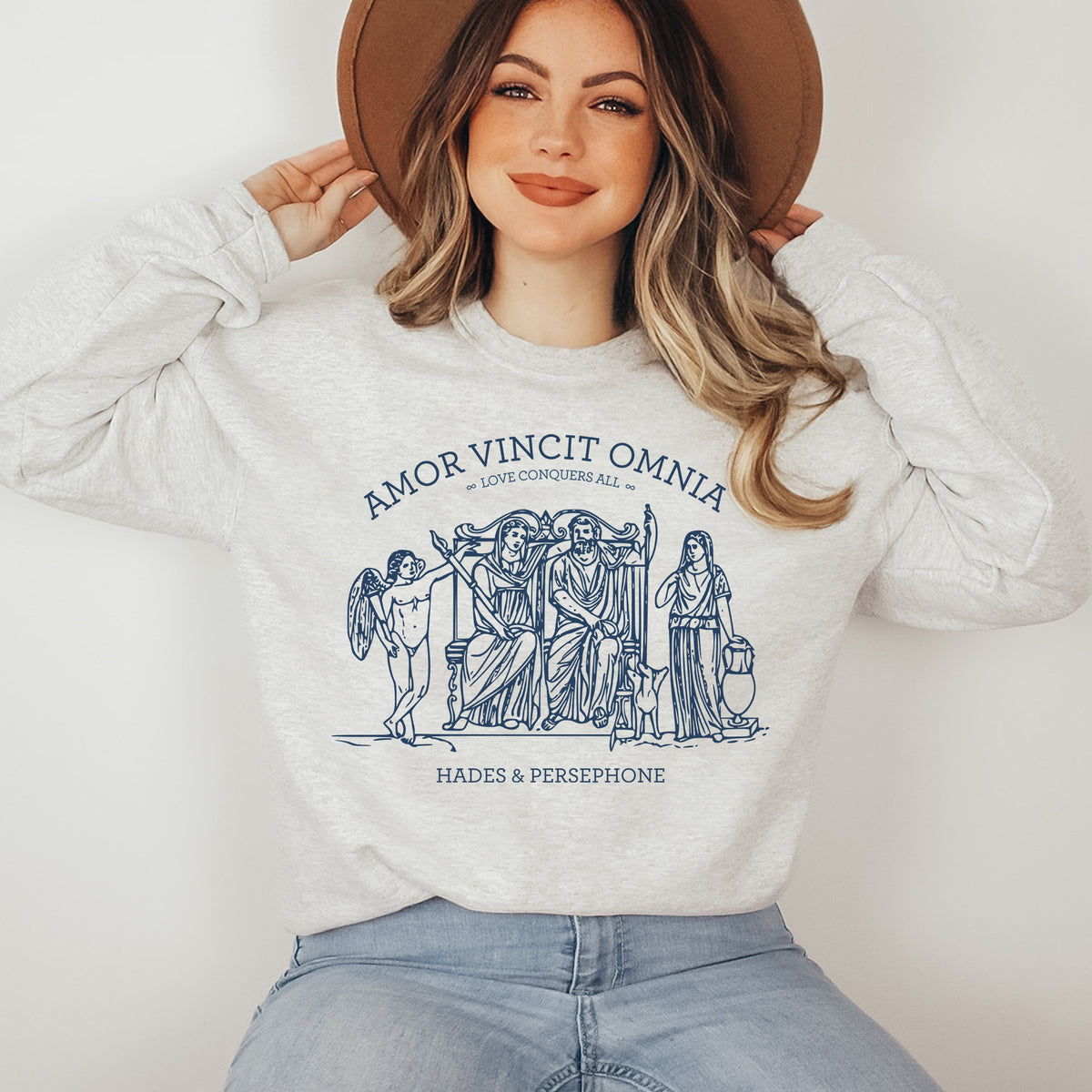 Amor Vincit Omnia Sweatshirt | Hades And Persephone