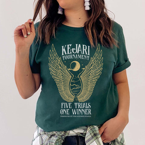 Kejari Tournament - Five trials, one winner t-shirt | Serpent and the Wings of Night