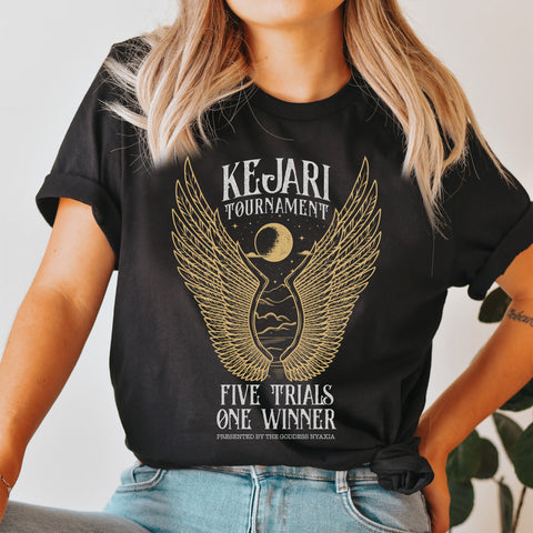 Kejari Tournament - Five trials, one winner t-shirt | Serpent and the Wings of Night