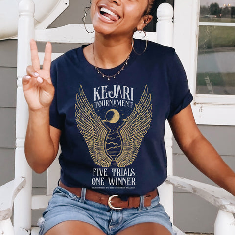 Kejari Tournament - Five trials, one winner t-shirt | Serpent and the Wings of Night