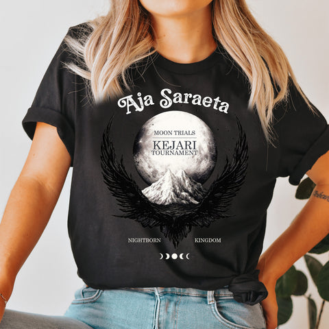 Aja Saraeta t-shirt | Serpent And The Wings Of Night