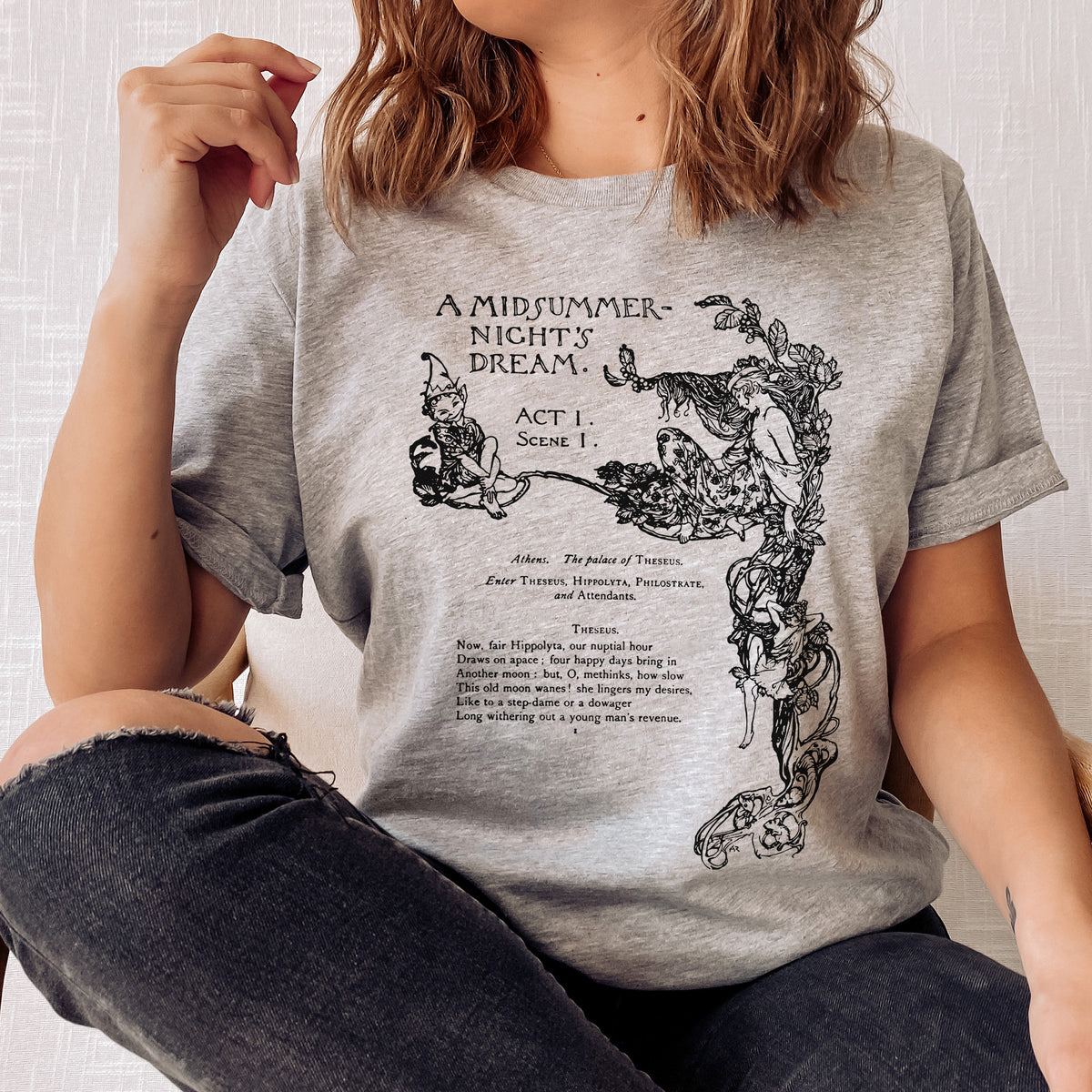 A midsummer night's dream first page T-Shirt | William Shakespeare