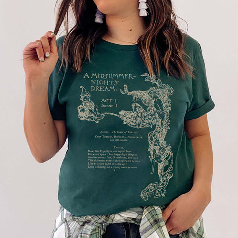 A midsummer night's dream first page T-Shirt | William Shakespeare