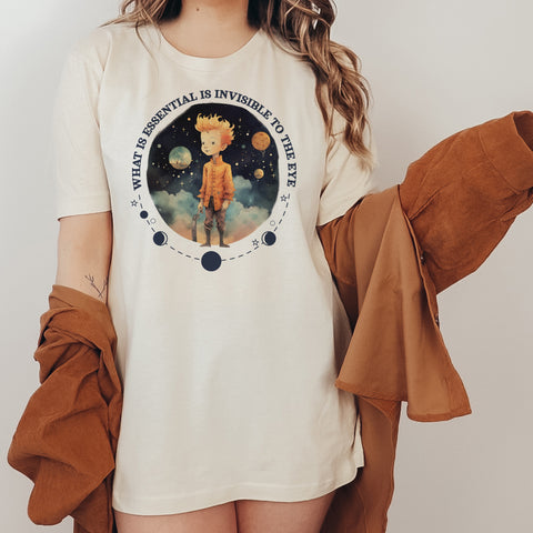 What is essential is invisible to the eye t-shirt | The Little Prince