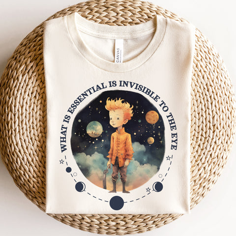 What is essential is invisible to the eye t-shirt | The Little Prince