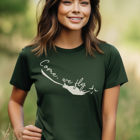 Come we fly t-shirt | Bookish