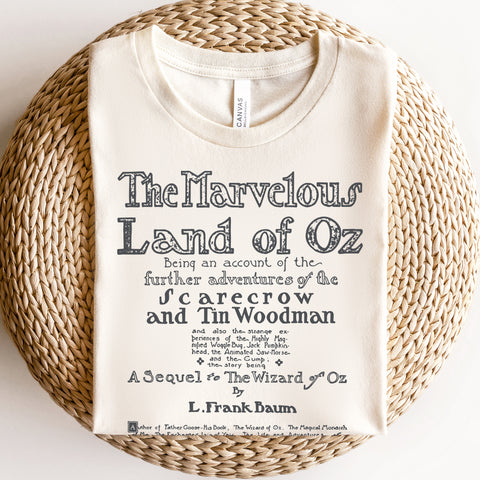 Wizard Of Oz First Page T-Shirt | Original Illustration