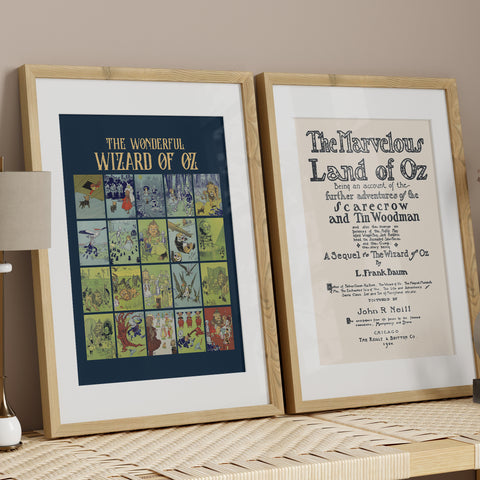 Wizard Of Oz first page print | Original Illustration poster